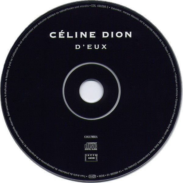 Celine Dion  Deux : CD